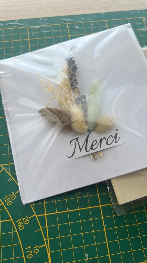 Carte voeux fleurie